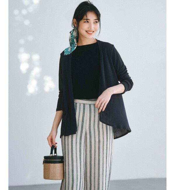 23区「【新色追加/VERY5月号掲載】レーヨンポリエステルストレッチ プルオーバー ニット」|ニット・セーター|