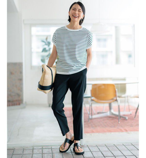 23区「【新色追加/VERY5月号掲載】レーヨンポリエステルストレッチ プルオーバー ニット」|ニット・セーター|