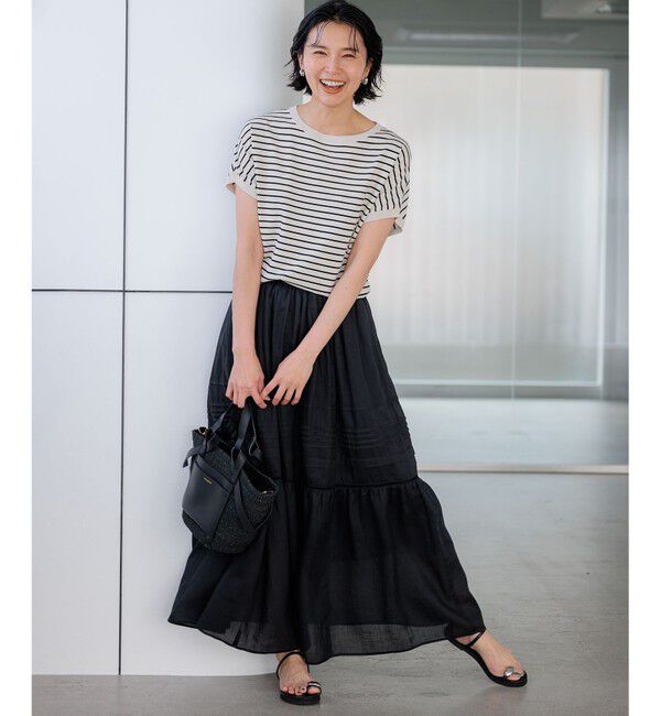 23区「【新色追加/VERY5月号掲載】レーヨンポリエステルストレッチ プルオーバー ニット」|ニット・セーター|