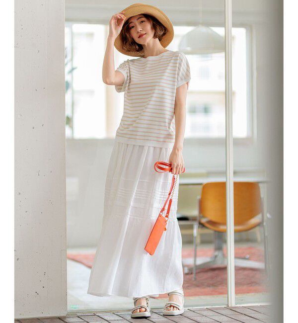 23区「【新色追加/VERY5月号掲載】レーヨンポリエステルストレッチ プルオーバー ニット」|ニット・セーター|