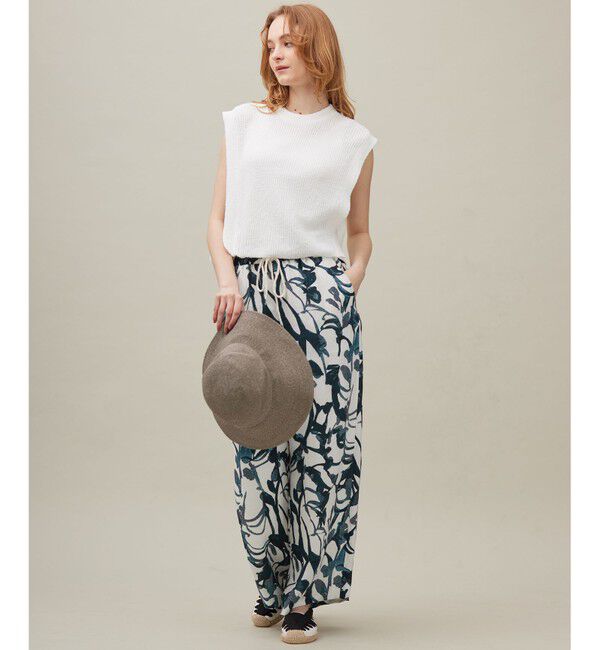 23区「【SACRA】コットンナイロンブークレ ポルカリブ ニット」|ニット・セーター|