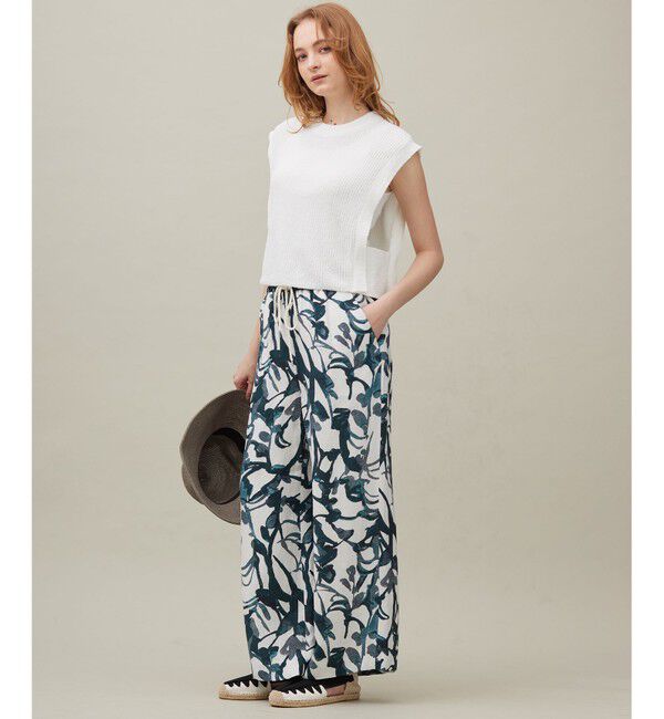 23区「【SACRA】コットンナイロンブークレ ポルカリブ ニット」|ニット・セーター|