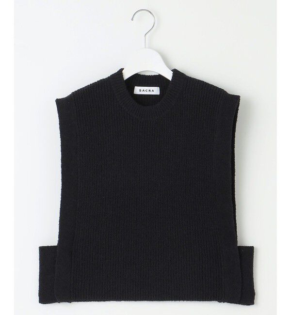 23区「【SACRA】コットンナイロンブークレ ポルカリブ ニット」|ニット・セーター|