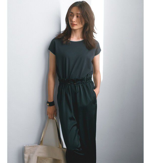 23区「【接触冷感/洗える】ヴィンテージソフトサテン サスペンダー パンツ」|その他|