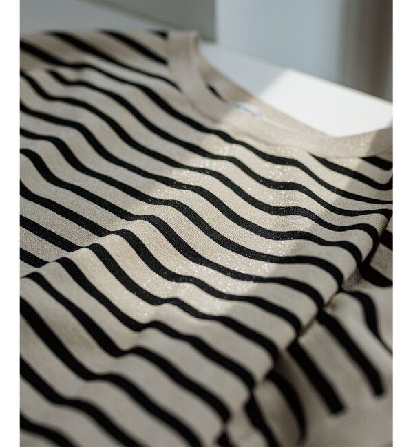 23区「【洗える】レーヨンポリエステルストレッチ プルオーバー ラメニット」|ニット・セーター|