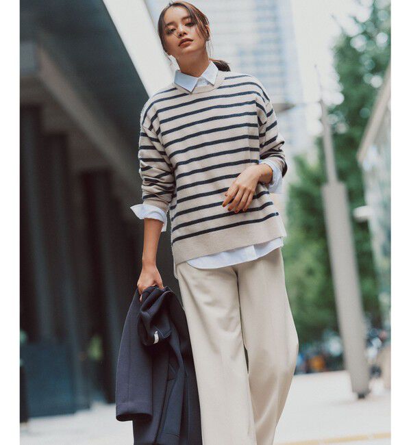 23区「【滝沢眞規子さん着用/VERY掲載】TRストレッチギャバ ワイド パンツ」|その他|