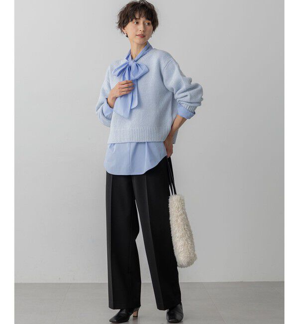 23区「【滝沢眞規子さん着用/VERY掲載】TRストレッチギャバ ワイド パンツ」|その他|