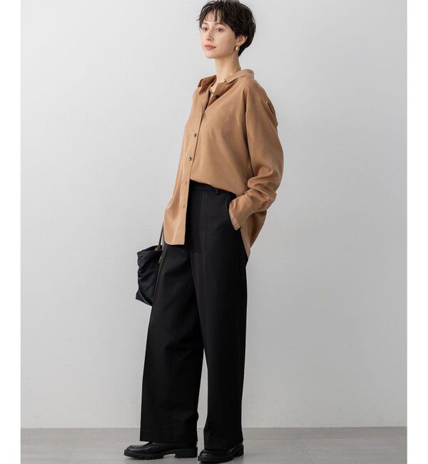 23区「【滝沢眞規子さん着用/VERY掲載】TRストレッチギャバ ワイド パンツ」|その他|