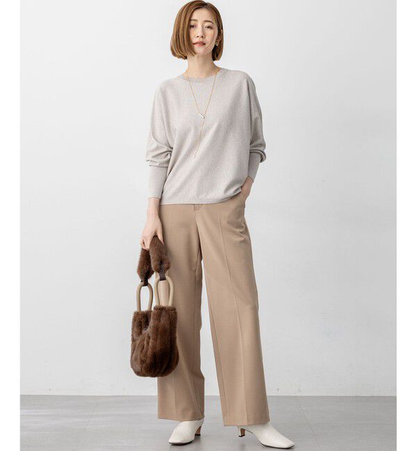 23区「【滝沢眞規子さん着用/VERY掲載】TRストレッチギャバ ワイド パンツ」|その他|