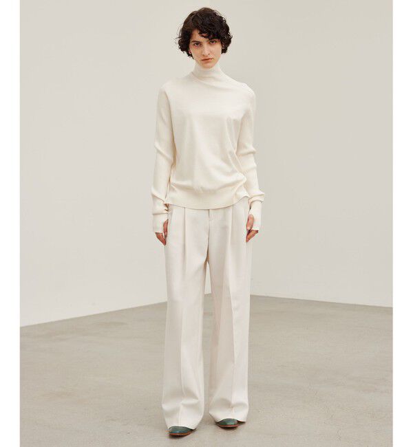 BEIGE,「LAC / 2WAYストレッチワイドタックパンツ」|その他|