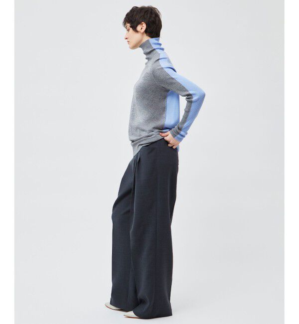 BEIGE,「LAC / 2WAYストレッチワイドタックパンツ」|その他|