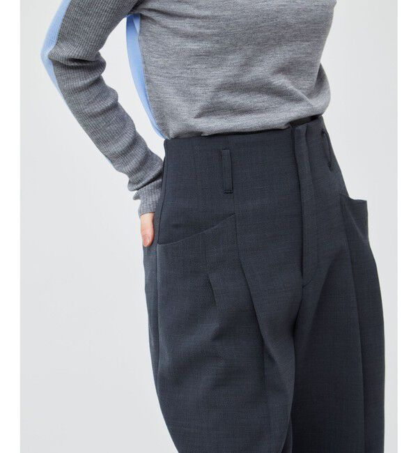 BEIGE,「LAC / 2WAYストレッチワイドタックパンツ」|その他|