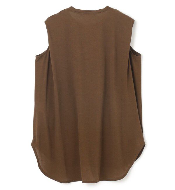 BEIGE,「【BEIGE,ecru/WEB限定・洗える】FINE DRY TOUCH / ねじりデザインコットンノースリーブトップス」|Tシャツ・カットソー|