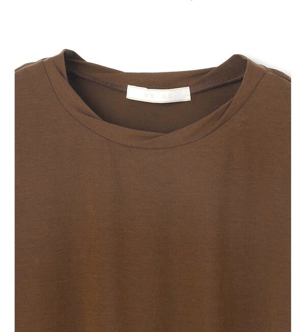 BEIGE,「【BEIGE,ecru/WEB限定・洗える】FINE DRY TOUCH / ねじりデザインコットンノースリーブトップス」|Tシャツ・カットソー|