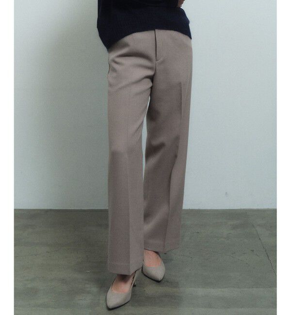 BEIGE,「【Precious掲載】BUNNELL / ウールタブボタンストレートパンツ」|その他|L.Taupe