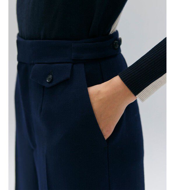 BEIGE,「【Precious掲載】BUNNELL / ウールタブボタンストレートパンツ」|その他|