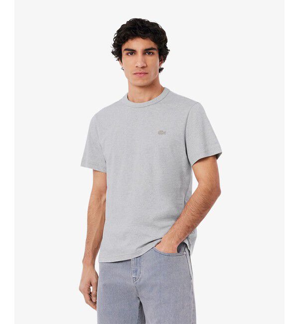 LACOSTE「配色ステッチTシャツ」|Tシャツ・カットソー|グレー