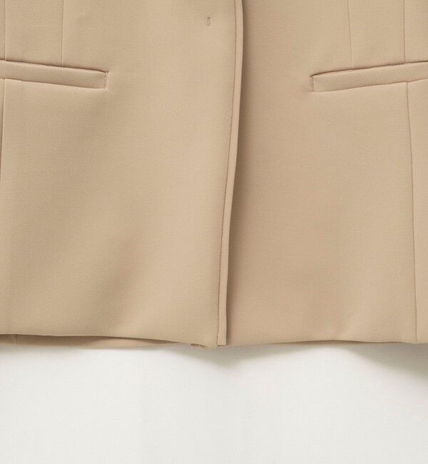 NOLLEY'S sophi「《セットアップ対応》ウォッシャブルWクロス2WAYストレッチジャケット」|ノーカラージャケット|