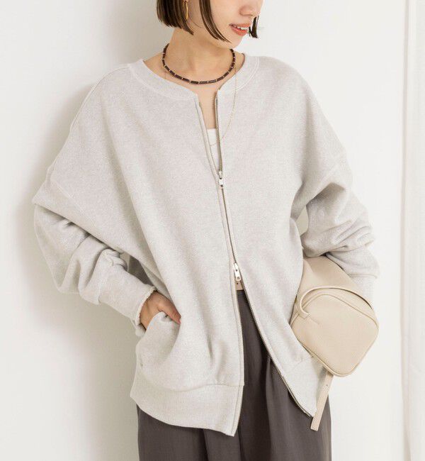 NOLLEY'S「ウォッシャブル2WAYロングジップスウェット」|スウェット・ジャージ|