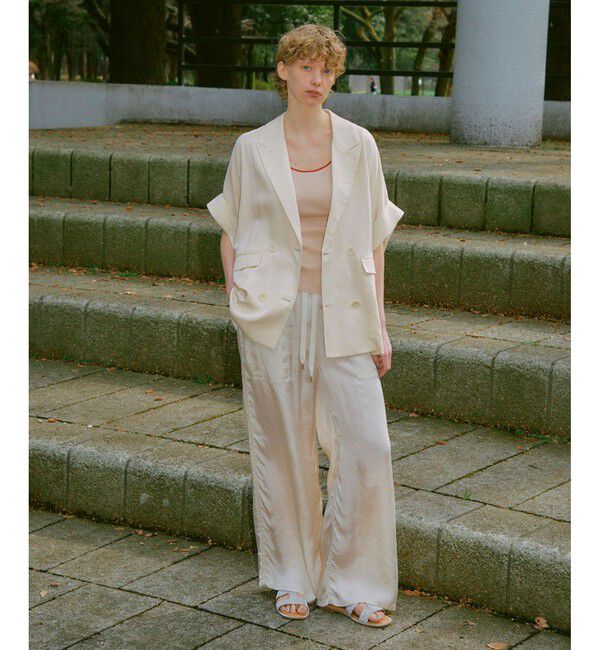 ADAM ET ROPE'「カラーブレードニットタンクトップ」|タンクトップ|