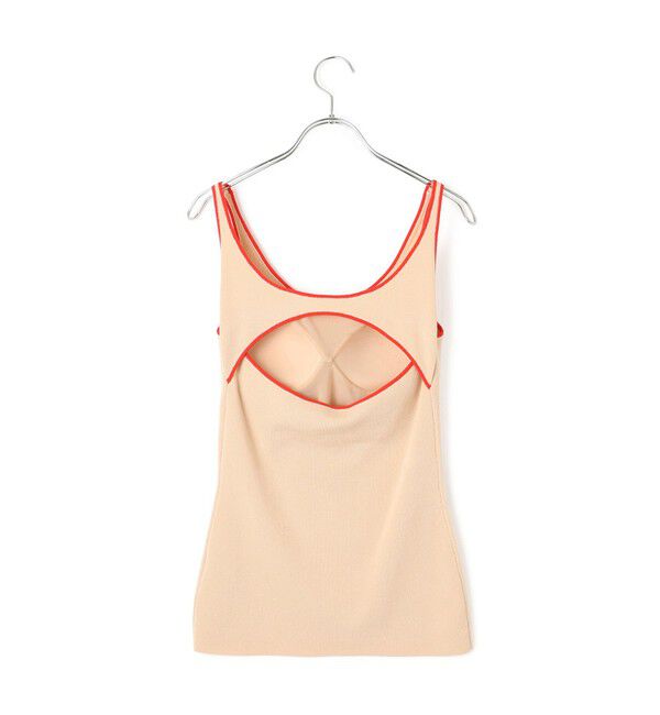 ADAM ET ROPE'「カラーブレードニットタンクトップ」|タンクトップ|