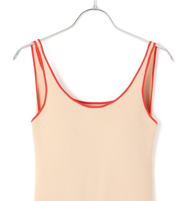 ADAM ET ROPE'「カラーブレードニットタンクトップ」|タンクトップ|