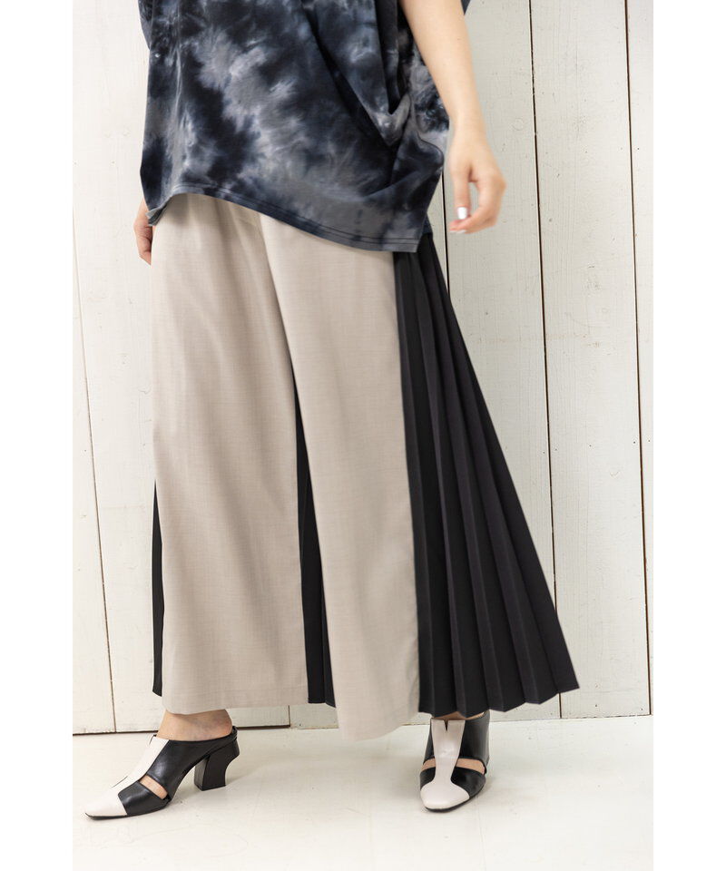  「プリーツ切替パンツ」|その他|