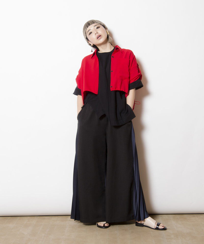  「プリーツ切替パンツ」|その他|