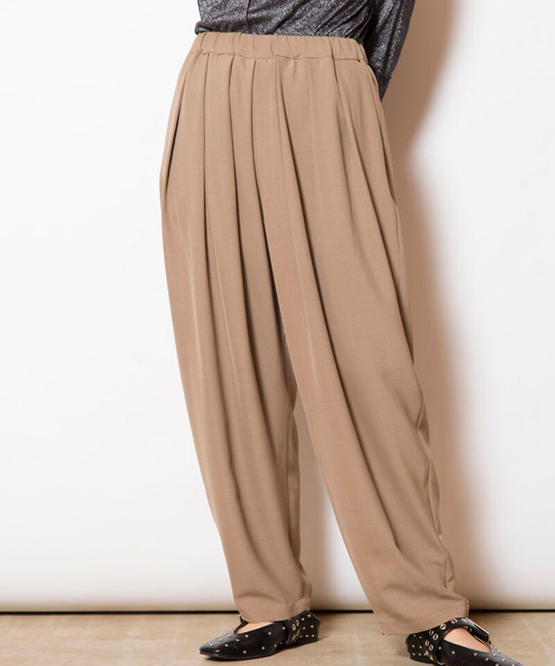  「タックパンツ」|スラックス|BEIGE