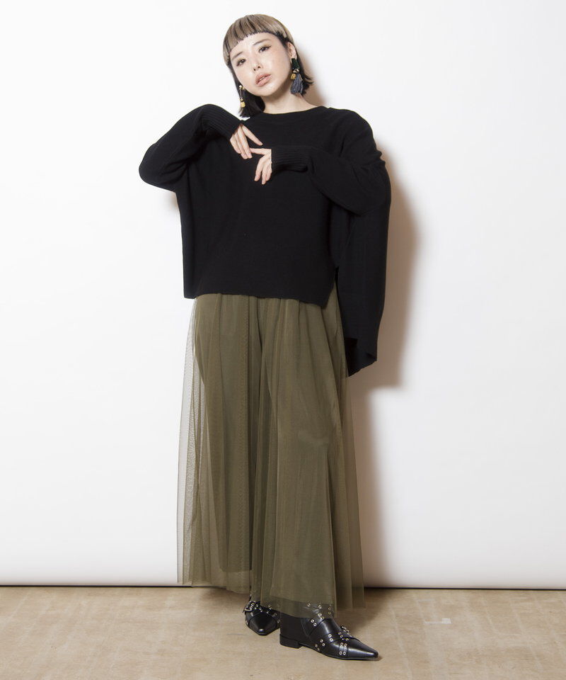  「チュールレイヤードパンツ」|その他|