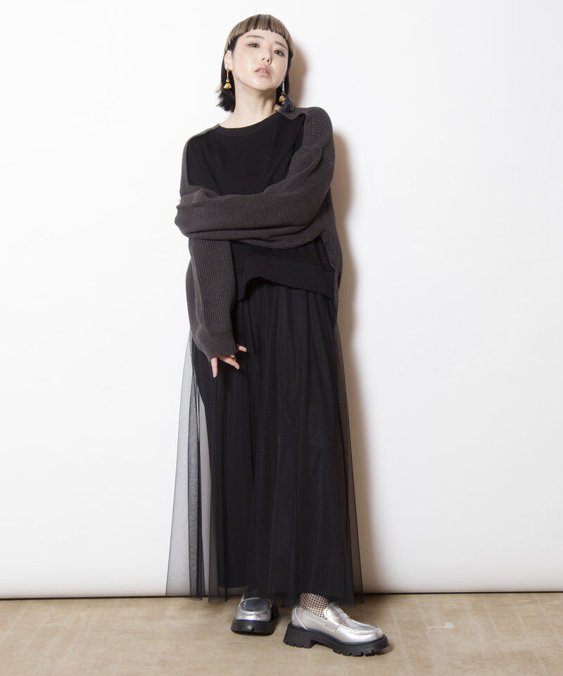  「チュールレイヤードパンツ」|その他|