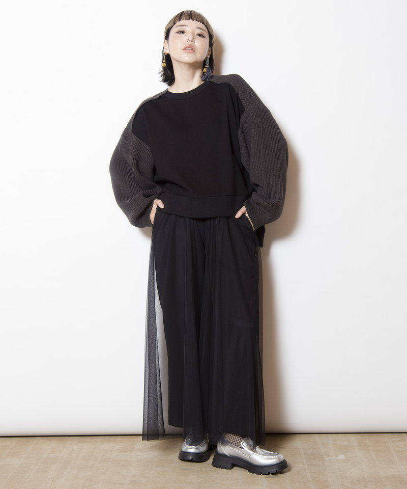  「チュールレイヤードパンツ」|その他|