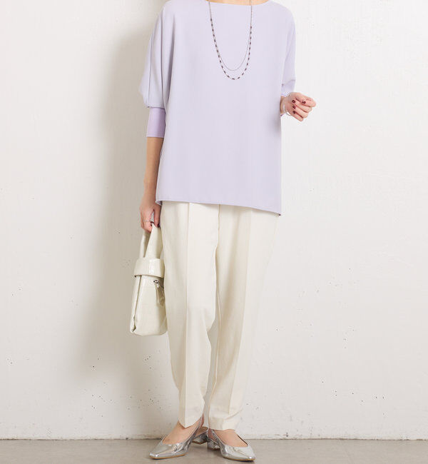  「ジャージスリムテーパードパンツ」|チノ|