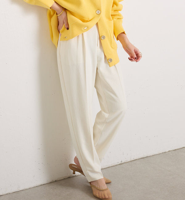  「ジャージスリムテーパードパンツ」|チノ|