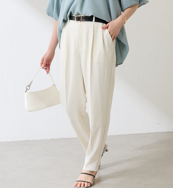  「ジャージスリムテーパードパンツ」|チノ|