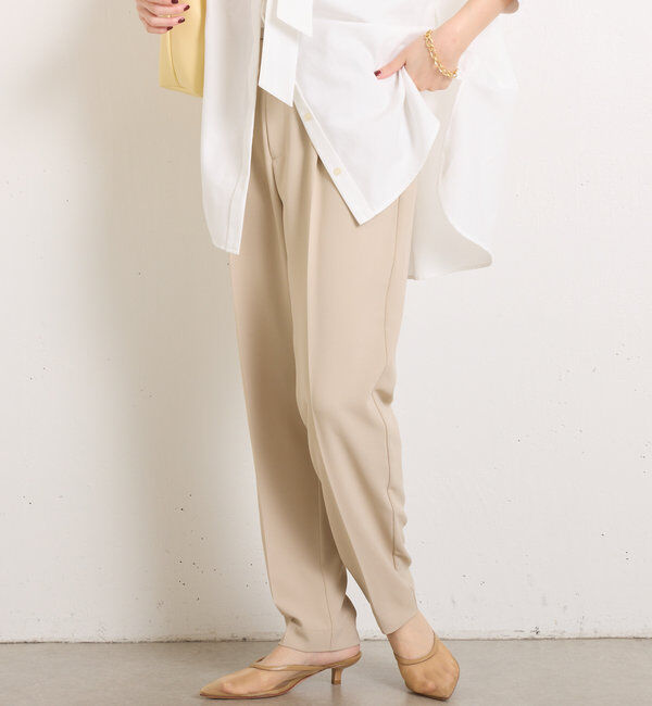  「ジャージスリムテーパードパンツ」|チノ|