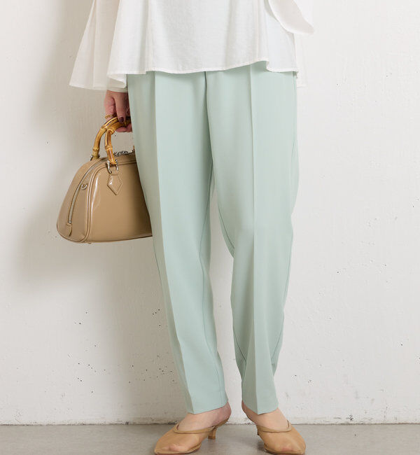  「ジャージスリムテーパードパンツ」|チノ|