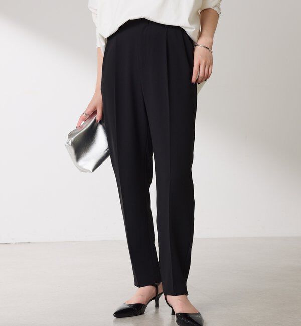  「ジャージスリムテーパードパンツ」|チノ|