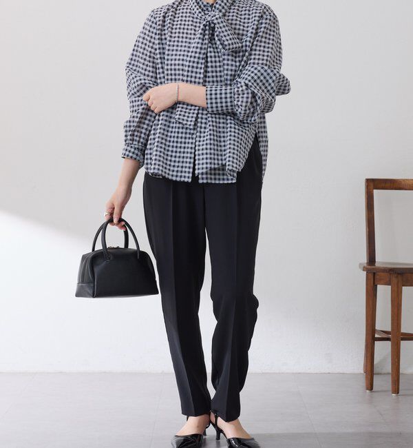  「ジャージスリムテーパードパンツ」|チノ|