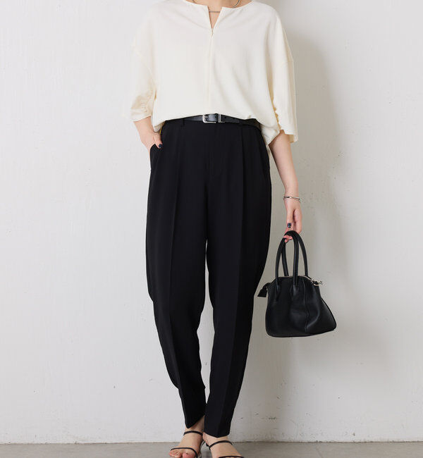  「ジャージスリムテーパードパンツ」|チノ|