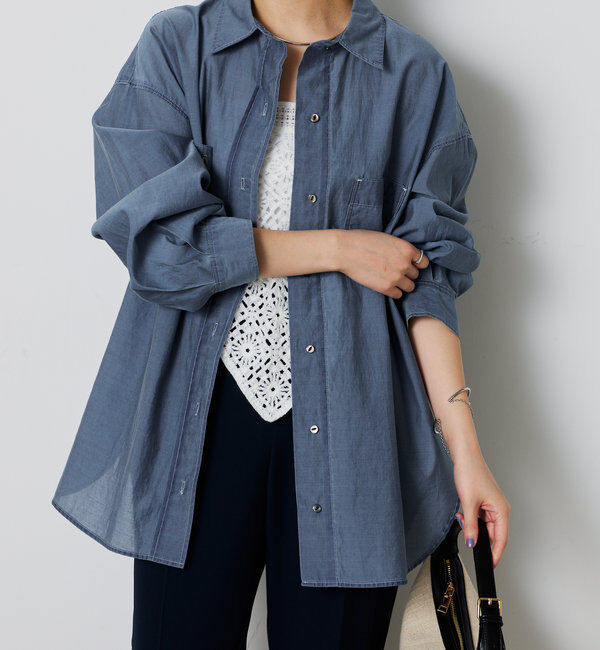  「シアーデニムシャツ」|シャツ・ブラウス|