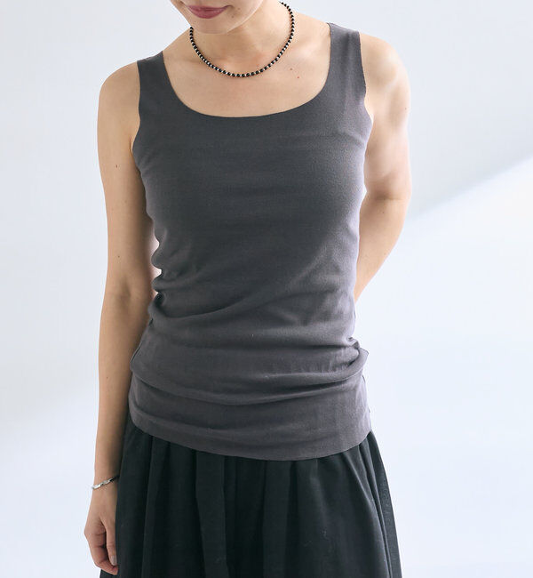  「【新色追加/RIVE DROITE 名品インナー】シームレスタンク」|キャミソール|