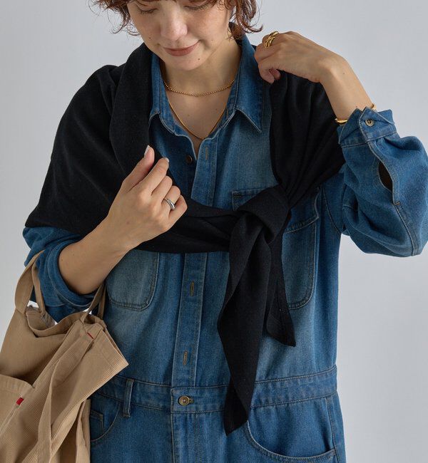  「【新色追加/リバイバル】【MONN.:.(モン)】サンカクストール」|ストール|