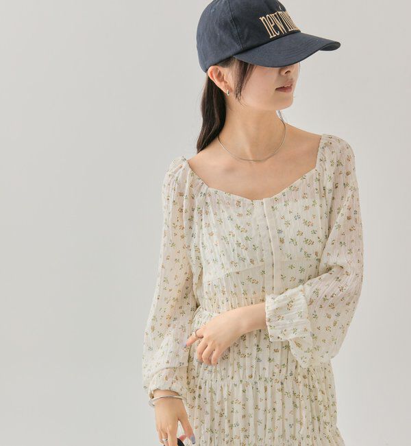  「小花コルセットワンピース」|ワンピース|