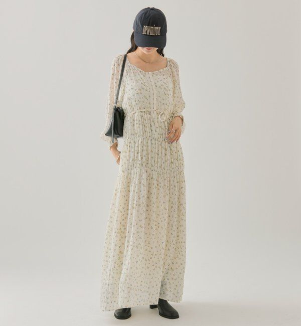  「小花コルセットワンピース」|ワンピース|