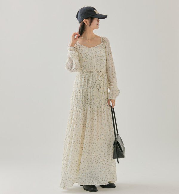  「小花コルセットワンピース」|ワンピース|