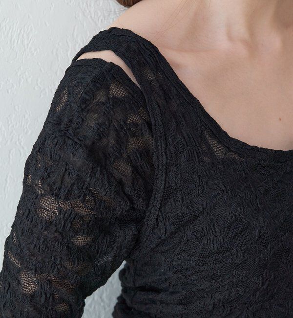  「【26SS予約】レースレイヤードカットソー」|Tシャツ・カットソー|