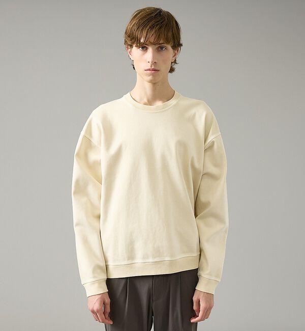 ABAHOUSE「【スウェットライク】フェード ポンチ クルーネック プルオーバー」|Tシャツ・カットソー|