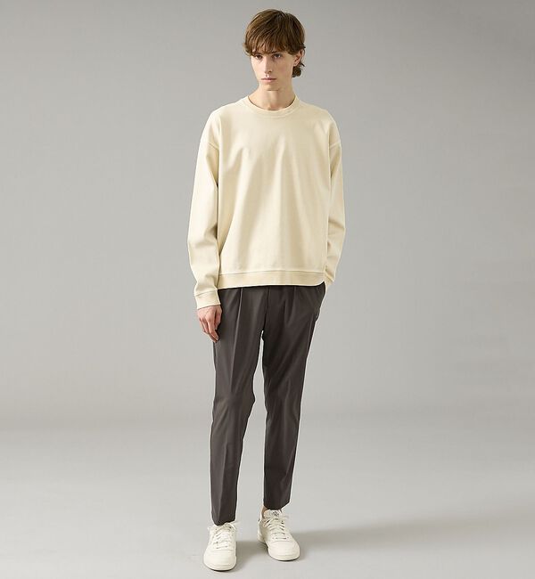 ABAHOUSE「【スウェットライク】フェード ポンチ クルーネック プルオーバー」|Tシャツ・カットソー|