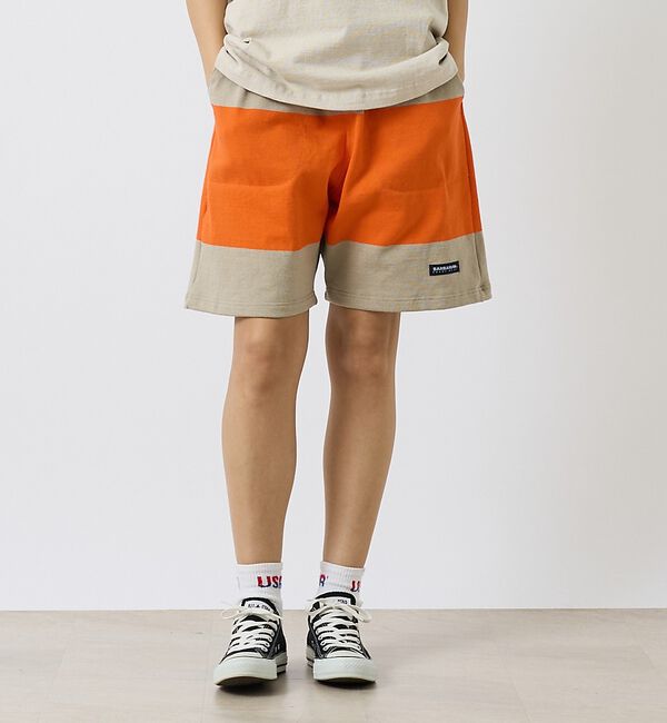 ABAHOUSE「【BARBARIAN / バーバリアン】knit short pants/ヘビー」|その他|オレンジ系その他1